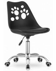 Czarne ergonomiczne krzesło do nauki dla dziecka - Parpa w sklepie Edinos.pl