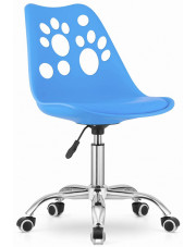 Niebieski mobilny fotel dla dziecka do nauki - Parpa