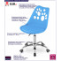Infografika niebieski fotel obrotowy Parpa