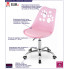 Infografika różowy fotel obrotowy Parpa