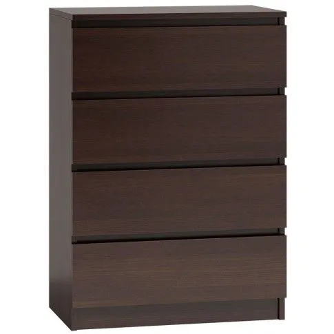 Zdjęcie produktu Klasyczna komoda z 4 szufladami Sulli - wenge.