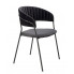 Czarne krzesło Eledis 4X