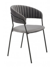 Szare nowoczesne krzesło - Eledis 4X w sklepie Edinos.pl
