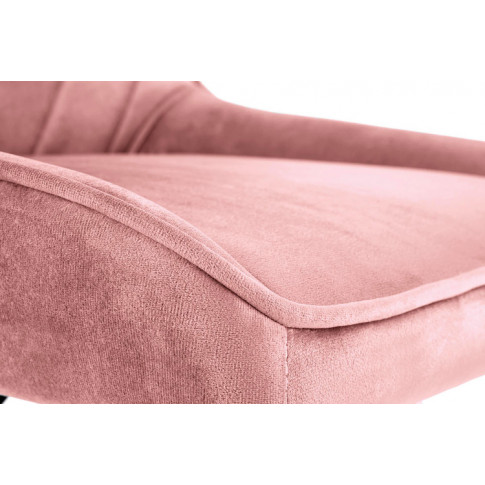 Różowy fotel obrotowy do pracy i nauki Attanis
