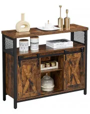 Industrialna komoda z przesuwnymi drzwiami - Kanela w sklepie Edinos.pl