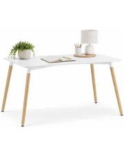 Skandynawski stół do jadalni z drewnianymi nogami - Aliew w sklepie Edinos.pl