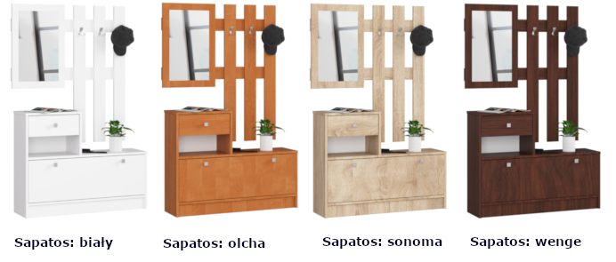 Dostępne modele garderoby Belot