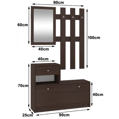 Garderoba Sapatos: wymiary mebla