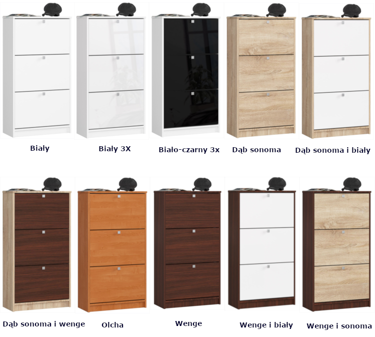 Dostępne modele szafek Kogito