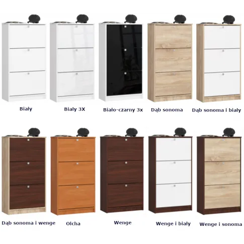 Kolorystyka szafek Scarpi