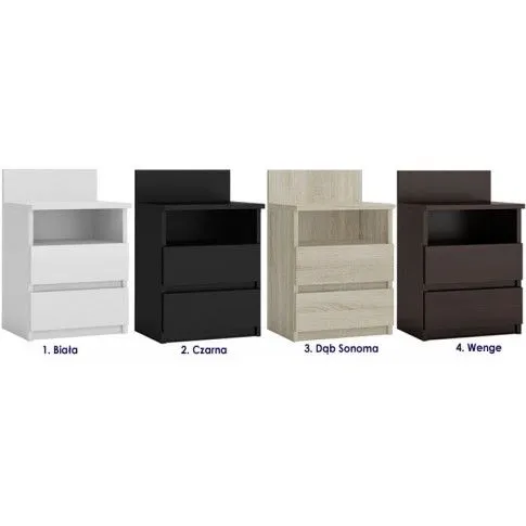 Szczegółowe zdjęcie nr 4 produktu Szafka nocna Okiro - wenge