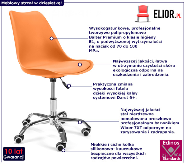 Nowoczesny fotel obrotowy Aranox