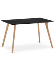 Czarny stół do salonu w stylu skandynawskim - Rocher w sklepie Edinos.pl