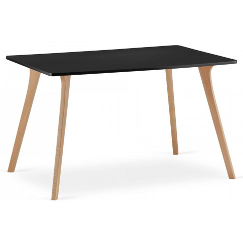 nowoczesny stół do salonu z drewnianymi nogami Rocher