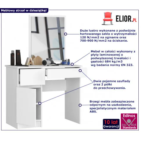 Minimalistyczna toaletka kosmetyczna Starius 4X