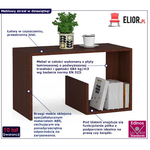 Ława z półką do salonu Roster