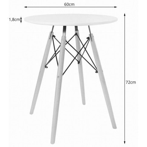 wymiary nowoczesnego stołu do salonu Emodi 3X