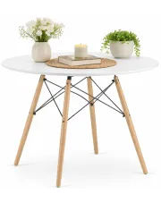 Biały nowoczesny stół do kuchni i salonu - Fivi 5X w sklepie Edinos.pl