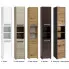 Szczegółowe zdjęcie nr 4 produktu Wąski słupek łazienkowy Boleris 2X - wenge