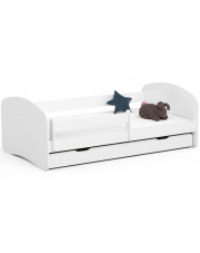 Białe łóżko dziecięce z szufladą - Ellsa 5X 90x180 w sklepie Edinos.pl