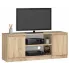 Szafka pod telewizor z półkami dąb sonoma - Galapi 3X 120 cm
