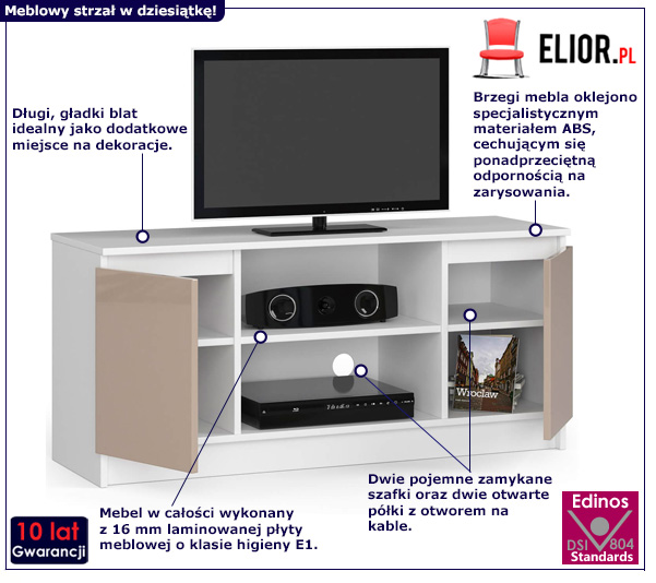 Nowoczesna szafka RTV Galapi 4X