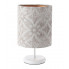 Biała lampka stołowa z ozdobnym abażurem - S364-Alkatra