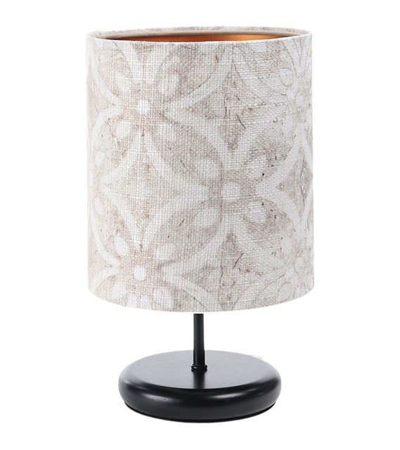 Lampka stołowa z materiałowym abażurem S364-Alkatra