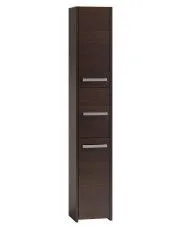 Stojąca szafka do łazienki słupek Helta 2X - wenge w sklepie Edinos.pl