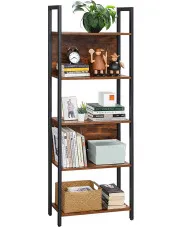 Loftowy regał metalowy salonu - Helior 4X w sklepie Edinos.pl