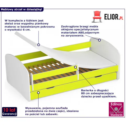 Łożko dla dziecka z materacem Ellsa