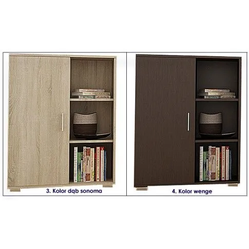 Szczegółowe zdjęcie nr 4 produktu Komoda biała + wenge - Armo