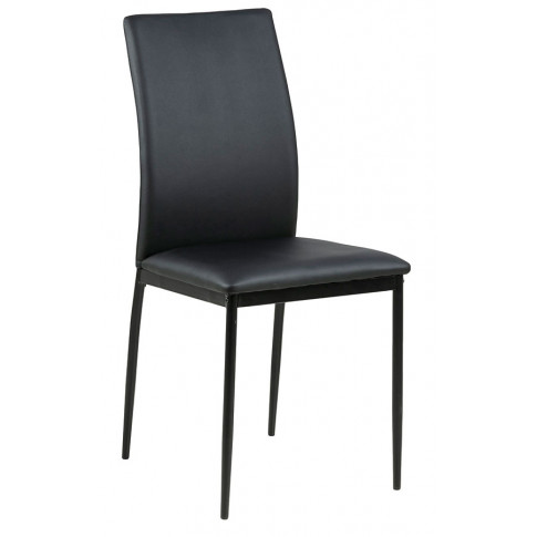 Czarne krzesło Mervi 3X miękkie