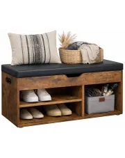 Rustykalna szafka na buty z siedziskiem - Cesa w sklepie Edinos.pl