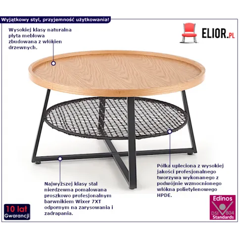 Stół Renly naturalnej płyty meblowej