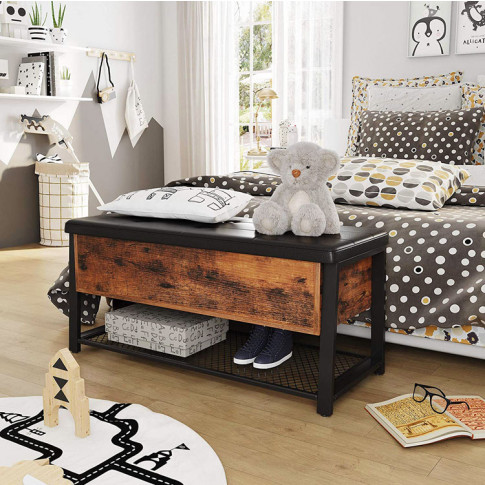 sypialnia dziecięca z zastosowaniem loftowego siedziska z polka jorkis 18x