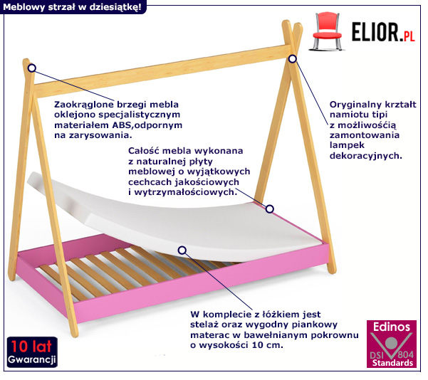 Łóżko dla dziewczynki Lori 3X