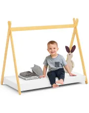 Białe łóżko dziecięce tipi - Welma 4X 80x180 w sklepie Edinos.pl