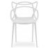 4 białe krzesła nowoczesne do kuchni manuel