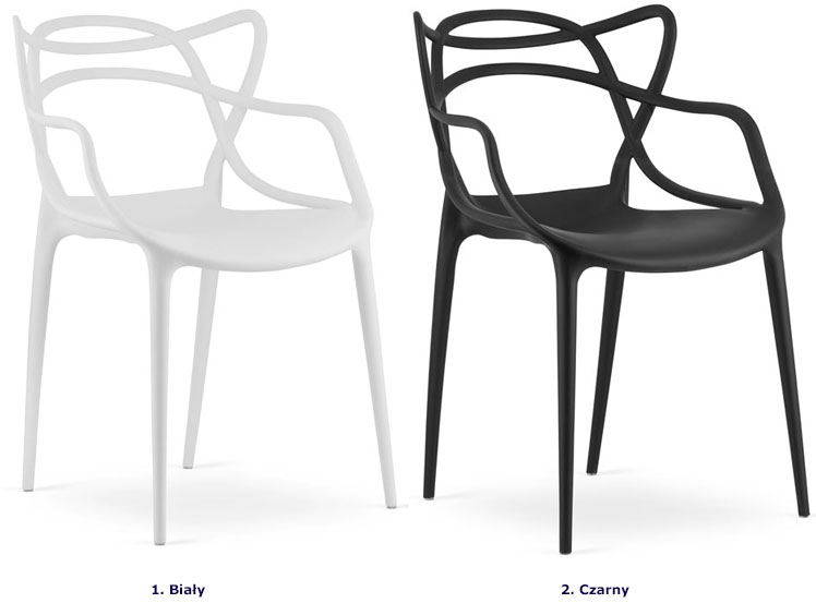 Komplet 4 sztuk krzeseł Manuel dostępne kolory
