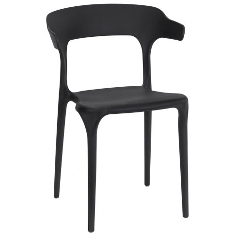 czarny zestaw 4 sztuk krzeseł do salonu eldorado