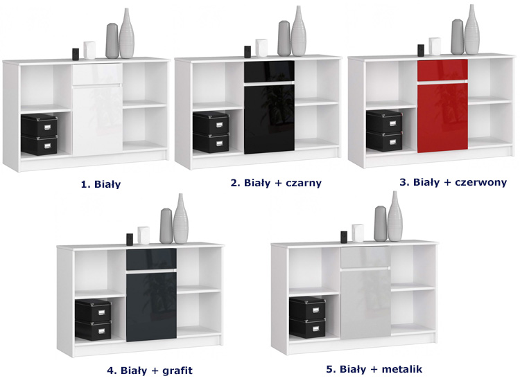 Komoda Fillo 4X kolory