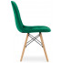 Skandynawskie zielone krzesło Zipro