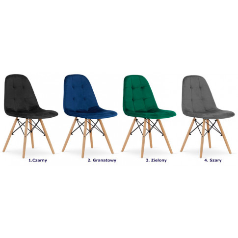 Dostępna kolorystyka krzeseł tapicerowanych Zipro