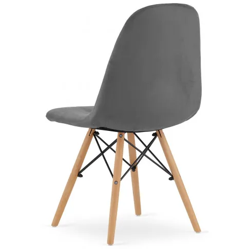 Szare skandynawskie krzesło Zipro