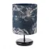 Czarno-granatowa lampka nocna w kwiaty - S395-Damis