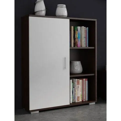 Szczegółowe zdjęcie nr 4 produktu Meblościanka Armo 7X - biała + wenge