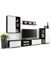 Meblościanka Armo 7X - biała + wenge w sklepie Edinos.pl