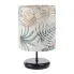 Czarna lampka nocna boho z abażurem w liście - S399-Loper