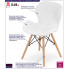 Białe krzesło z ekoskóry Zeno 3S